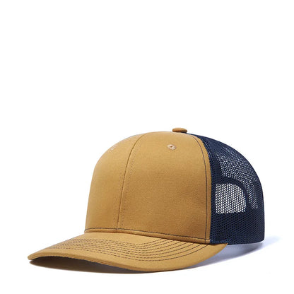 Gorras de camionero de malla en 38 colores para actividades al aire libre, gorras «dad hat» con cierre a presión, gorras de hip hop para hombre y mujer, gorras de béisbol ajustables para niños y niñas
