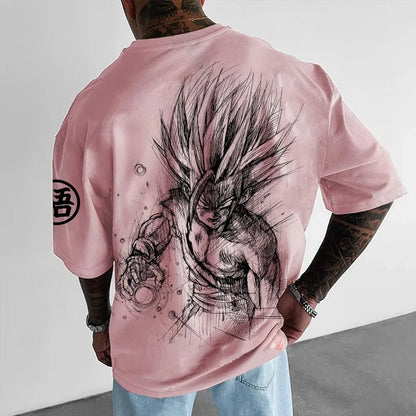 Dragon Ball Z T-Shirt – Reine Baumwolle, atmungsaktiv & elastisch | Bequem & stilvoll | Ideal für Anime-Fans