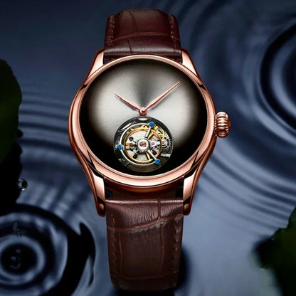 AESOP Flying Tourbillon Skeleton Watch For Men Mechanical Waterproof Mens Watches Top Brand Luxury Movement Stainless Steel 2025