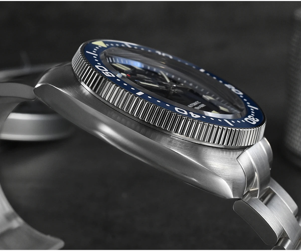 San Martin Turtle Men's Diver Watch 44mm NH35 Automatic Mechanical Wristwatch Sapphire Waterproof 200m Luminous Watches SN0047